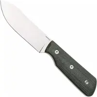 Straight Line Bigger Digger BDG-GC Stonewashed 14C28N, Green Canvas Micarta, Fahrtenmesser