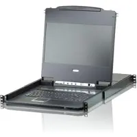 Aten Single Rait 8-Port DVI FHD LCD KVM Switch
