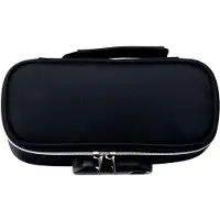 Markenlos Abschließbare Tasche mit großem Fassungsvermögen, Schrein-Organizer, Kosmetiktasche, Künstlertasche für Frauen, Männer, Schule, Teenager (schwarz)
