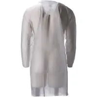 Cmt PP Non Woven Bezoekersjas Klittenband Wit XXL 30 Gr. 100 St.
