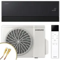Samsung Split Klimaanlage Set | WindFree Première+ | 3,5 kW | Schwarz | Quick-Connect