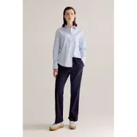 Josephine & Co Leonora Blouse Light Blue Stripe Größe: 34 | Longsleeves Outlet | Damen | Blau