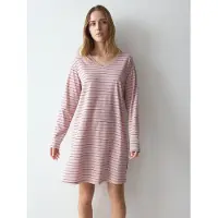 Triumph Nachthemd "Nightdresses NDK LSL 08 X", Damen, Gr. 42, N-Gr, Langarm, Jersey, rosa (pink, light combination), Jersey, Obermaterial: 100% Baumwolle, Kleider Nachthemd, weich und atmungsaktiv