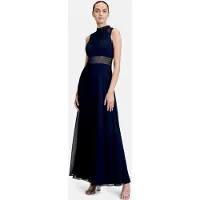 Vera Mont Abendkleid "Damen rückenfrei" Ohne Tasche Aufgesteppte Bänder