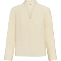 Soaked in luxury Langarmbluse "Damen Bluse langarm SLLeodora", Damen, Gr. S, beige (pistachio shell), Obermaterial: 85% Viskose CV. 15% Nylon NY., Blusen Langarmbluse