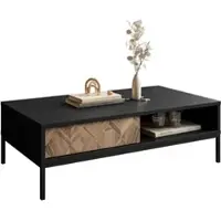 Lookway Couchtisch LIAM mit Schublade, schwarz