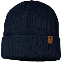 Maximo - Kid's Rippen Mütze m. Umschlag - Mütze Gr 53 cm blau