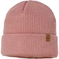 Maximo - Kid's Rippen Mütze m. Umschlag - Mütze Gr 53 cm rosa