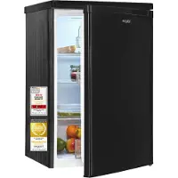Exquisit Vollraumkühlschrank | KS516-V-040E schwarz | 127 l Nutzinhalt | LED | manuelle Temperaturregelung | Energieklasse E | 39 dB | Schwarz