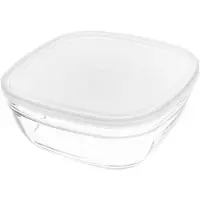 Duralex Lunchbox Freshbox Durchsichtig karriert mit Deckel (23 cm) (23 cm)