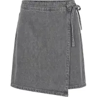 Object Denim Wickelrock Grau 36