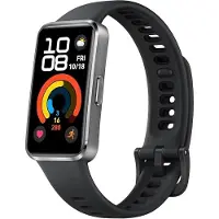 Huawei Band 10 Smartwatch mit stromlinienförmigem Metallic-Design, Schlafüberwachung, kompatibel mit iOS/Android, Mattschwarz