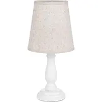 Clayre & Eef Tischlampe Weiß Holz