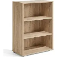Casaria Bücherregal "Vela" Eiche - 3 Fachböden