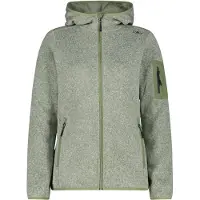 CMP Dicke gestreifte Kapuzenfleecejacke Damen Knit-Tech