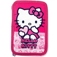 Manenti Hello Kitty Dreifach-federmäppchen Rosa Rosa One Size