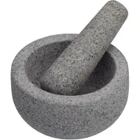 Masterclass , Mörtel, Set de Mörtel de porenfreier Granit, 12 x 9 cm, Grau