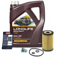 BESTPRICE Ölfilter + 5l 5W-30 Motoröl [Hersteller-Nr. 41860371] für Audi, VW, Skoda, Seat