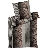 JOOP! Mako-Satin-Kissenbezug einzeln Leo Farbe taupe Größe 40x80