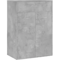 Helloshop26 - Schuhschrank Schuhaufbewahrung Möbel für Eingangsbereich/Flur/Wohnzimmer 60 x 35 x 84 cm Holzwerkstoff grau 02_0021836