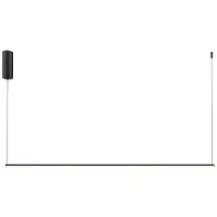 Maytoni Moderne Pendelleuchte Halo LED incl. in Schwarz aus Aluminium 16 W für Küche, Schlafzimmer, Wohnzimmer, Esszimmer, Lobby