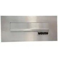 Letterbox24.de FLAT Design Edelstahl Briefkasten Frontplatte - CDX-1