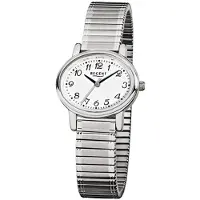 Regent Damenarmbanduhr F891 Edelstahl Zugband