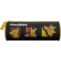Nintendo Pokemon Federmäppchen rundes Mäppchen mit Reißverschluss