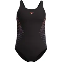 Speedo Badeanzug "Placement Muscleback" sportliche Ausrichtung, chlorbeständiges Material, schnell trocknend