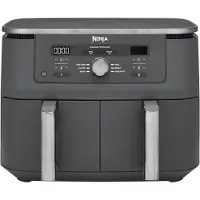 Ninja DZ400EU Dual Zone Air Fryer, 2 Schubladen, 6-in-1, 9,5L, grau