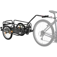 Vevor Fahrradanhänger Lastenanhänger 2-in-1 Handwagen mit Kupplung 40 kg