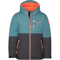 TROLLKIDS Hemsedal Kinder Skijacke XT mit Kapuze blau 140