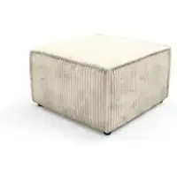 Masseno POLSTERHOCKER TESSO Modern Sitzhocker, Fußhocker Creme