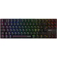 Cherry MX 8.2 Pro TMR Wireless, Verkabelt & Kabellos, USB + RF Wireless + Bluetooth, Magnetic-mechanical key switch, QWERTY, RGB-LED, Schwarz