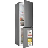 Exquisit Kühl-Gefrierkombination | KGC5340-115-NF-040C inoxlook | 337 l | No Frost Kühlen und Gefrieren | Energieklasse C | 39 dB | inoxlook