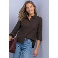 Street One Hemdbluse 3/4-Arm-Hemdbluse mit Cordmix