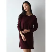 Triumph Nachthemd "Nightdresses Good NDK LSL 08 P", Damen, Gr. 36, N-Gr, rot (claret), Jersey, Obermaterial: 100% Baumwolle, Kleider Nachthemd, weich und atmungsaktiv