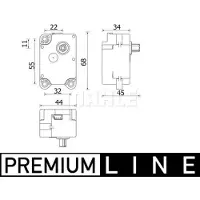 MAHLE ORIGINAL AA 71 000P Klima Stellmotor Stellelement Mischklappe für VOLVO V70 III (135) für LAND ROVER Range Rover Evoque (L538)