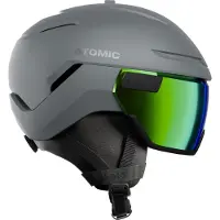 Atomic Savor GT Visor Stereo, Skihelm mit Visier, grau