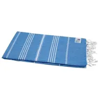 My Hamam Hamamtuch Badetuch "Sultan" aquamarin mit weißen Streifen