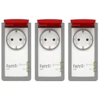 AVM FRITZ!DECT 210 3er Set Smarte Steckdose für außen