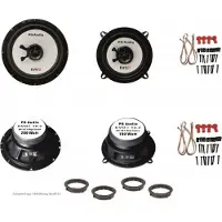 PG Audio Lautsprecher Set Tür vorne und hinten 2-Wege-Koax passend für Audi A4, A4 Avant