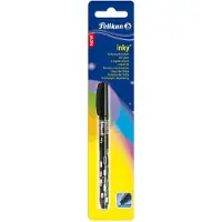 Pelikan Inky, Stick Pen, Schwarz, Schwarz, Kunststoff, 0,5 mm, Sichtverpackung