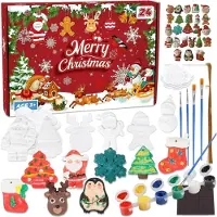Sonstiges Adventskalender Malset 2026 Kinder Mädchen 24 Teile Weihnachtsmotiv Bastelset mit Magneten