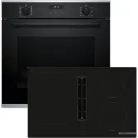 Bosch Serie 4 HBD636FH88, Zonen-Induktionskochfeld, 4 Zone(n), Glas, Schwarz, Berührung, 80,2 cm