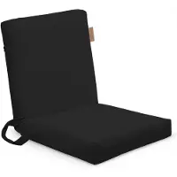 AllBags Klappbare Oxford Strandliege Schwarz – Tragbar Gartenliege, leichte Campingliege