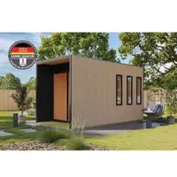 Karibu 73 mm Saunahaus Mila Douglasie inkl. 9kW Saunaofen integr. Strg.