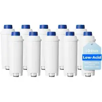 Waterdrop Low-Acid Filterkartuschen, Ersatz für De'Longhi DLSC002, 10 Pack