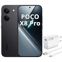 Xiaomi POCO X8 Pro 12GB 512GB Schwarz Smartphone mit 67-W-Schnellladegerät