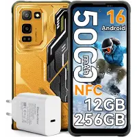 Blackview 2026 FORT 5 outdoor handy incl 45W Ladegerät,36+256GB, Android 16,120 Hz,108MP,Helio G100,5000 mAh, kabellosesLaden,NFC,IP68/IP69K